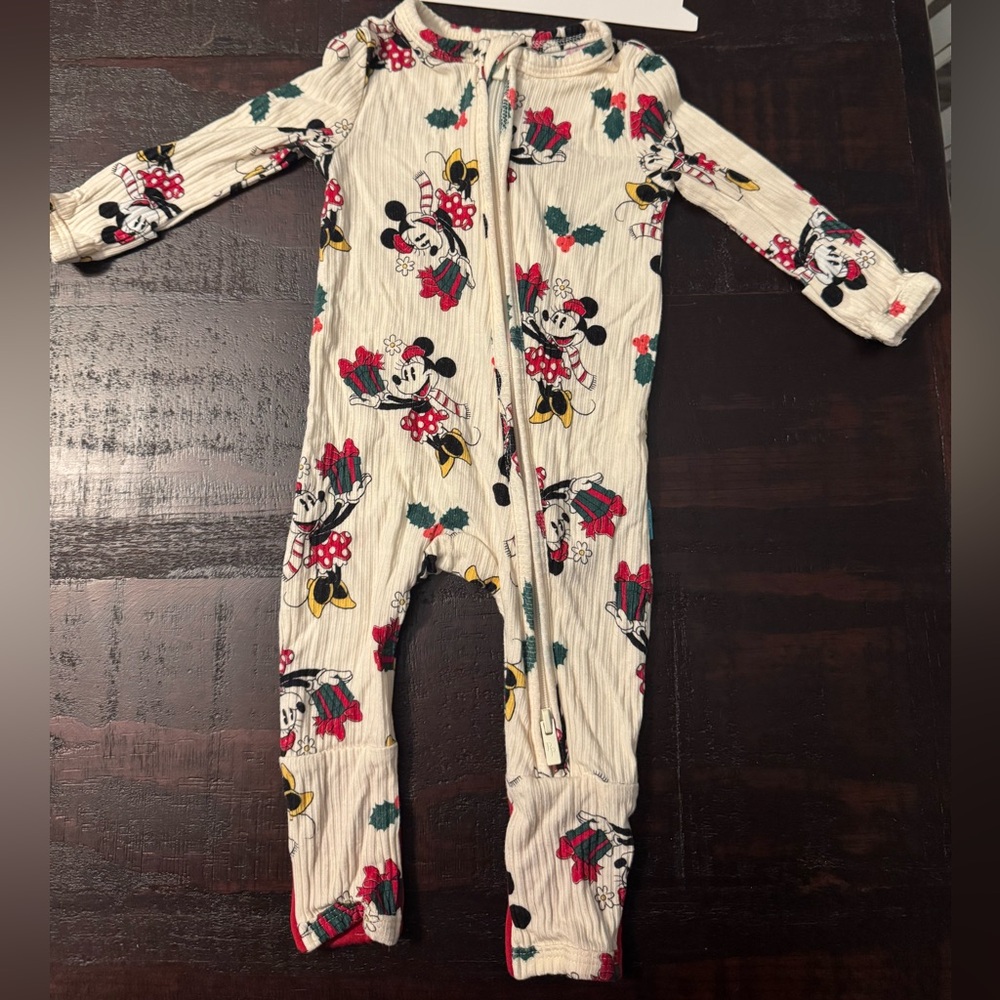 Posh peanut Christmas Minnie Convertible One Piece Zippy in size Newborn